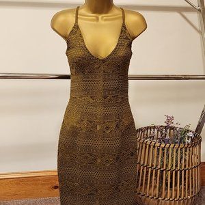 Green fitted dress